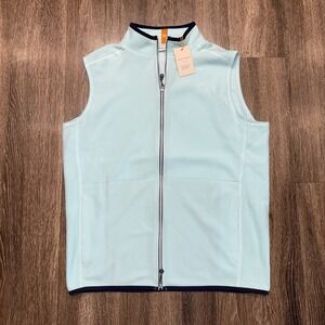 Peter Millar Crown Sport Mens Medium Thermal Flow Micro Fleece Full Zip Vest